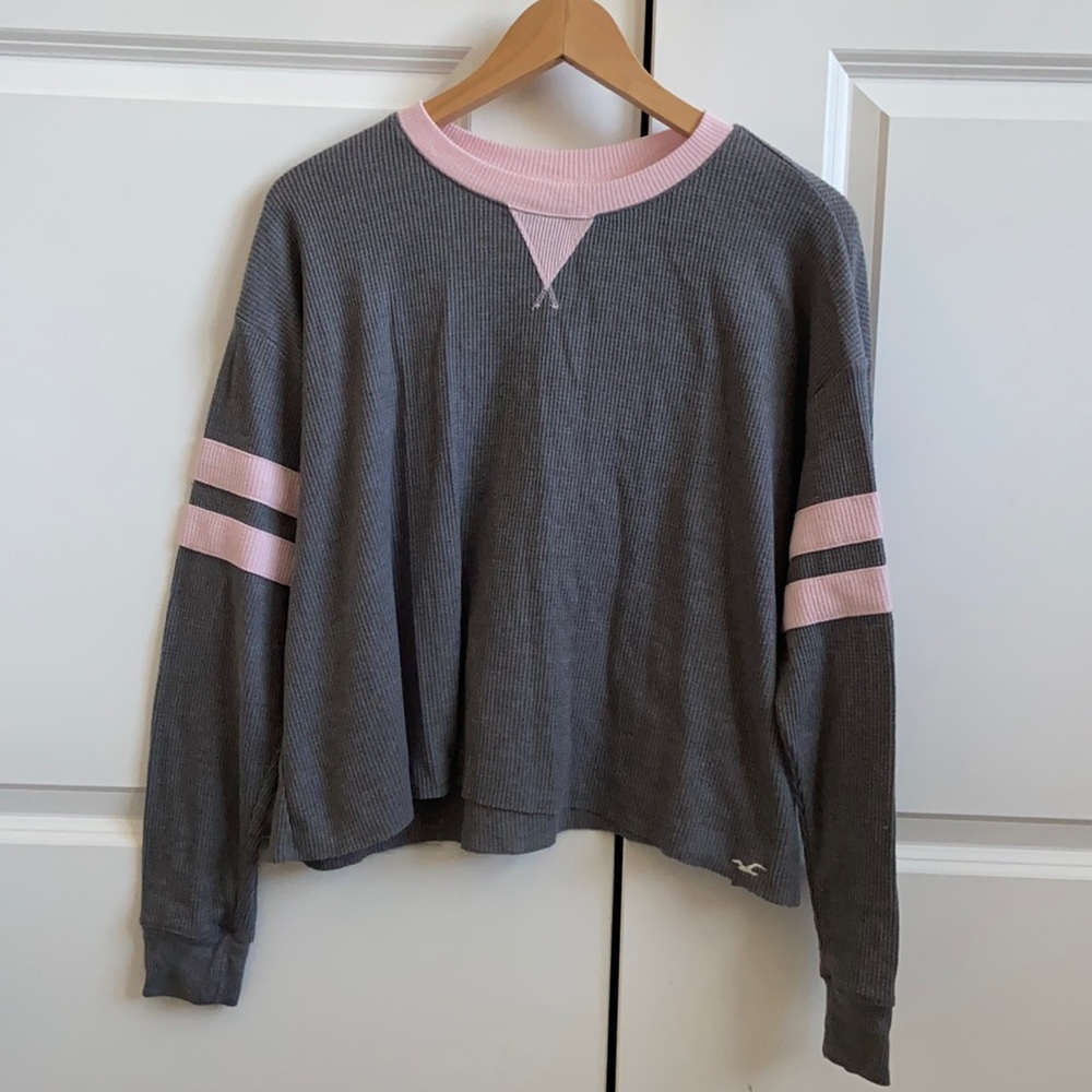 Hollister Varsity Stripe Waffle Tee